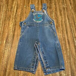 Vintage Lee Jeans Can't Bust Em Denim Overalls, 12 Month